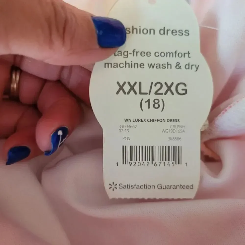Wonder Nation Girls XXL 18 Colorful Lurex Chiffon Party Dress NWT – Tween Fit